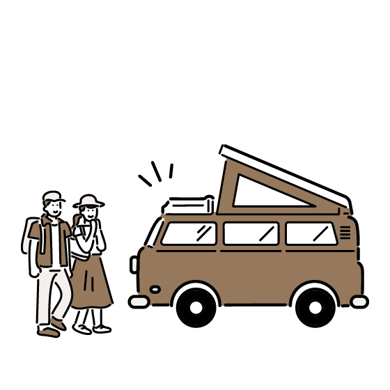 受渡し場所で車を受け取り