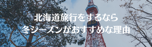 北海道旅行をするなら冬シーズンがおすすめな理由